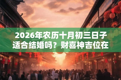 2026年农历十月初三日子适合结婚吗？财喜神吉位在哪？