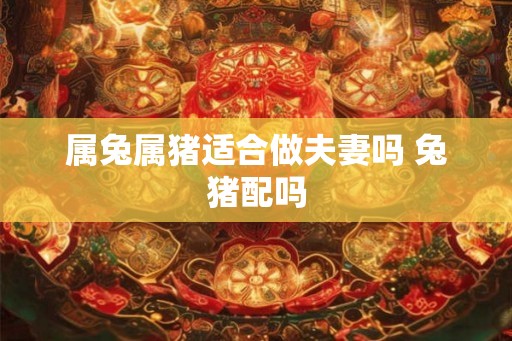 属兔属猪适合做夫妻吗 兔猪配吗
