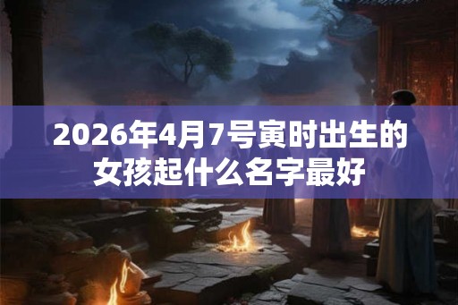 2026年4月7号寅时出生的女孩起什么名字最好