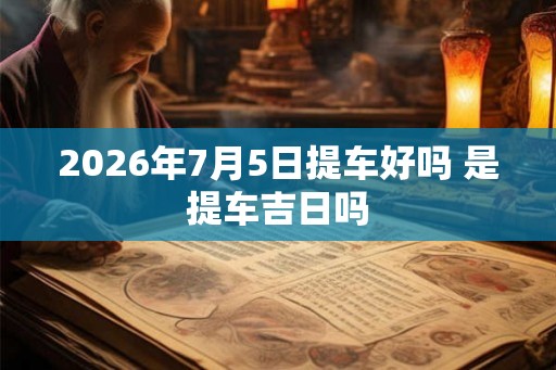 2026年7月5日提车好吗 是提车吉日吗