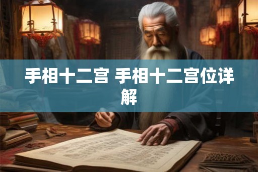 手相十二宫 手相十二宫位详解
