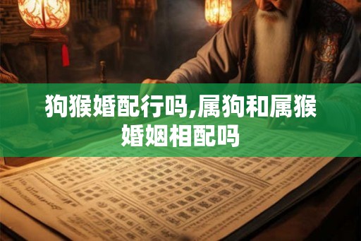 狗猴婚配行吗,属狗和属猴婚姻相配吗 狗猴婚配行吗,属狗和属猴婚姻相配吗