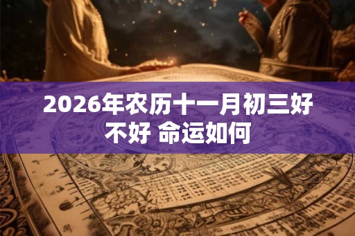 2026年农历十一月初三好不好 命运如何