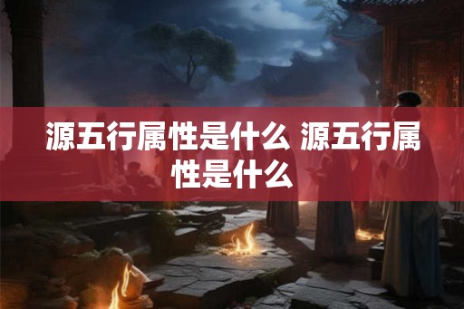 源五行属性是什么 源五行属性是什么