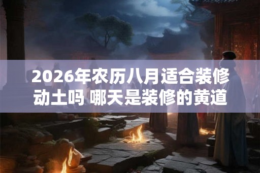 2026年农历八月适合装修动土吗 哪天是装修的黄道吉日 2026年农历八月适合装修动土吗 哪天是装修的黄道吉日