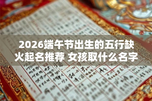 2026端午节出生的五行缺火起名推荐 女孩取什么名字好