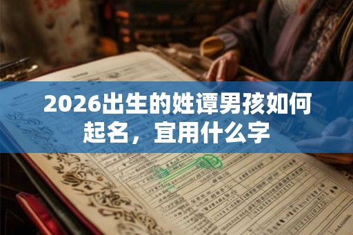 2026出生的姓谭男孩如何起名,宜用什么字 2026出生的姓谭男孩如何起名,宜用什么字
