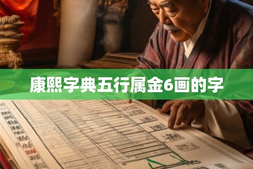 康熙字典五行属金6画的字 康熙字典五行属金6画的字