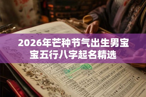 2026年芒种节气出生男宝宝五行八字起名精选