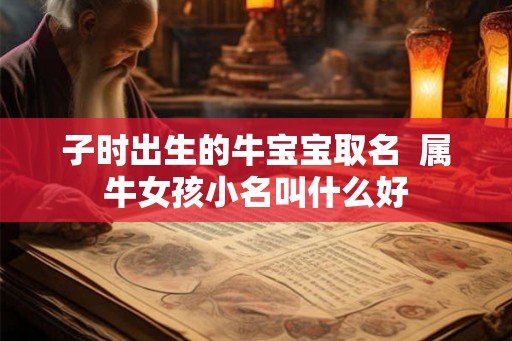 子时出生的牛宝宝取名  属牛女孩小名叫什么好