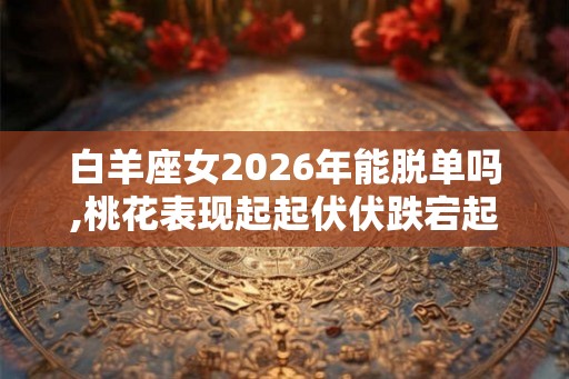 白羊座女2026年能脱单吗,桃花表现起起伏伏跌宕起伏 白羊座女2026年能脱单吗,桃花表现起起伏伏跌宕起伏