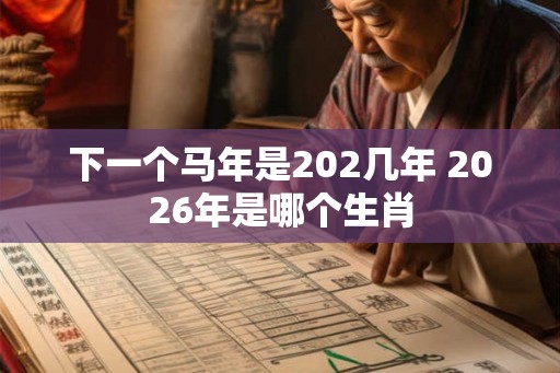 下一个马年是202几年 2026年是哪个生肖