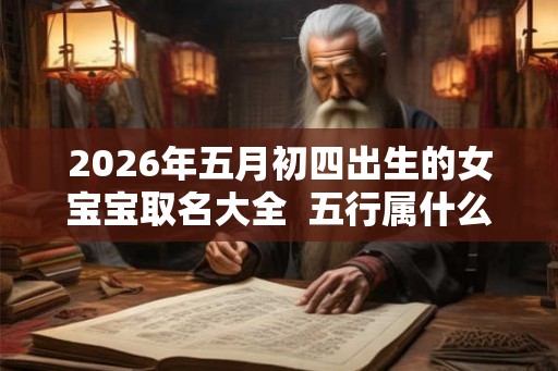 2026年五月初四出生的女宝宝取名大全  五行属什么