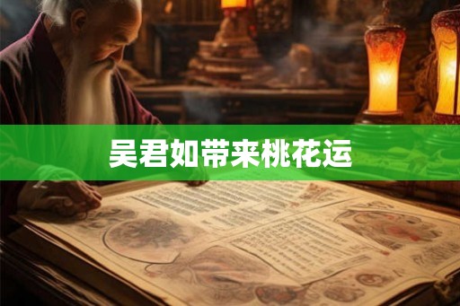 吴君如带来桃花运