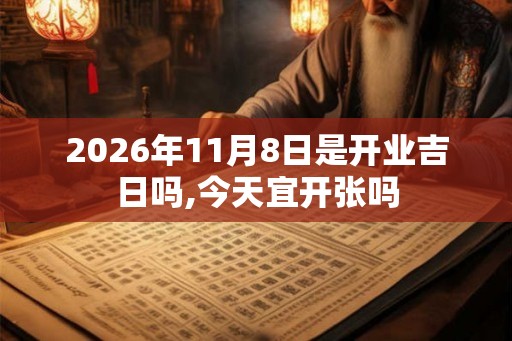 2026年11月8日是开业吉日吗,今天宜开张吗 2026年11月8日是开业吉日吗,今天宜开张吗