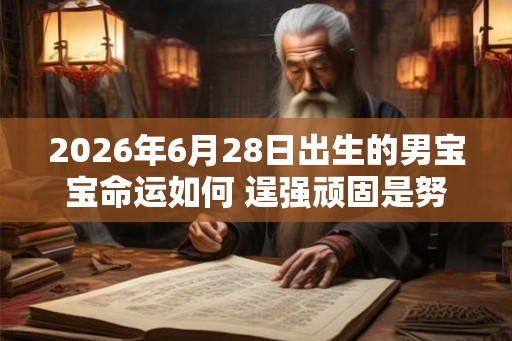 2026年6月28日出生的男宝宝命运如何 逞强顽固是努力家 2026年6月28日出生的男宝宝命运如何 逞强顽固是努力家
