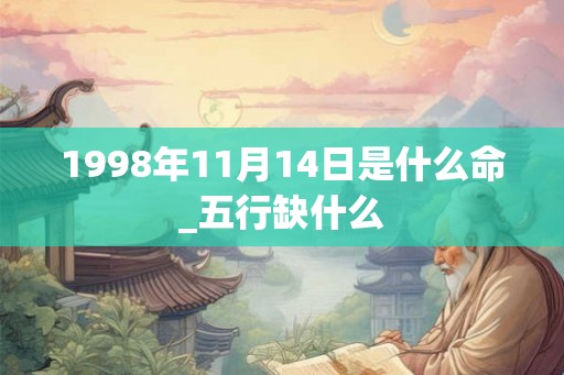 1998年11月14日是什么命_五行缺什么