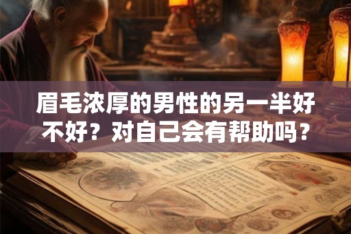眉毛浓厚的男性的另一半好不好？对自己会有帮助吗？