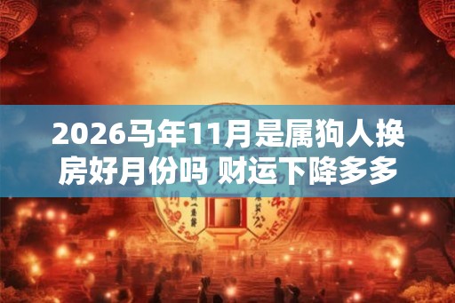 2026马年11月是属狗人换房好月份吗 财运下降多多注意