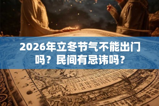 2026年立冬节气不能出门吗?民间有忌讳吗? 2026年立冬节气不能出门吗?民间有忌讳吗?