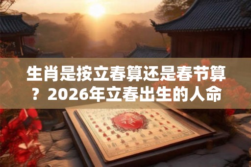 生肖是按立春算还是春节算？2026年立春出生的人命运如何？