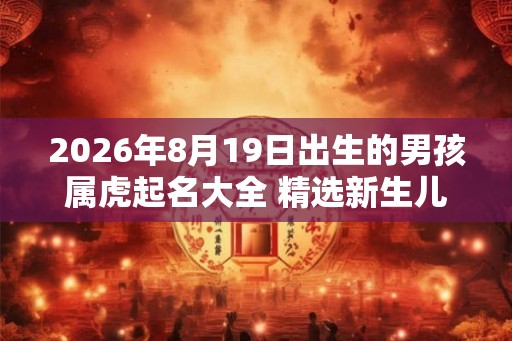 2026年8月19日出生的男孩属虎起名大全 精选新生儿好名推荐
