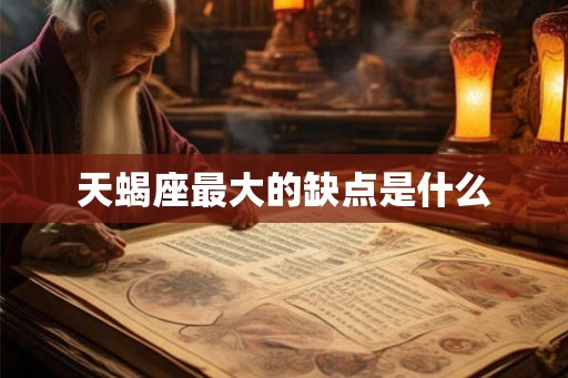 天蝎座最大的缺点是什么