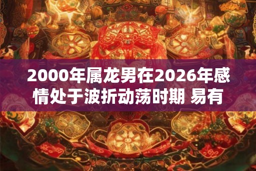 2000年属龙男在2026年感情处于波折动荡时期 易有分歧需留意 2000年属龙男在2026年感情处于波折动荡时期 易有分歧需留意