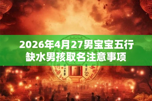 2026年4月27男宝宝五行缺水男孩取名注意事项
