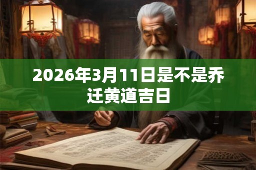 2026年3月11日是不是乔迁黄道吉日
