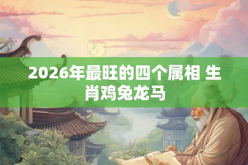2026年最旺的四个属相 生肖鸡兔龙马