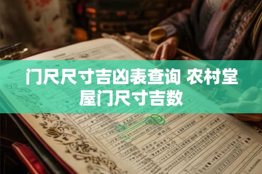 门尺尺寸吉凶表查询 农村堂屋门尺寸吉数
