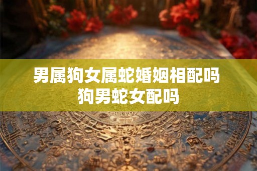 男属狗女属蛇婚姻相配吗 狗男蛇女配吗