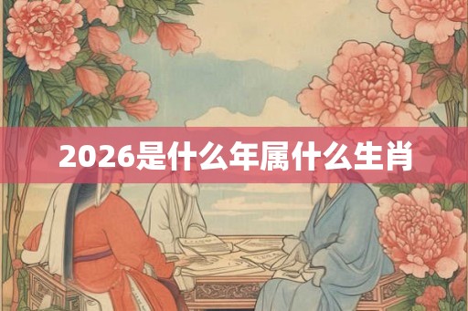 2026是什么年属什么生肖