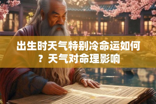 出生时天气特别冷命运如何？天气对命理影响