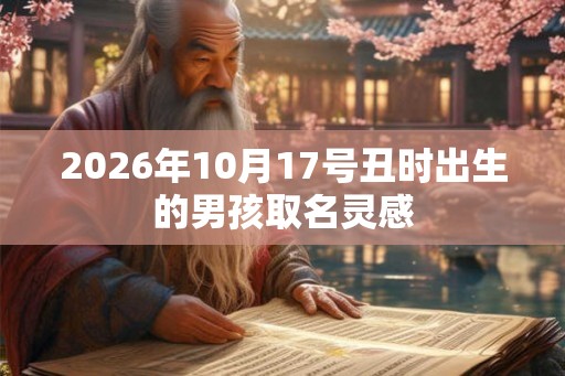 2026年10月17号丑时出生的男孩取名灵感