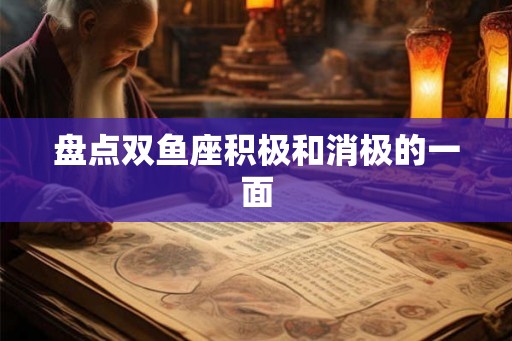 盘点双鱼座积极和消极的一面