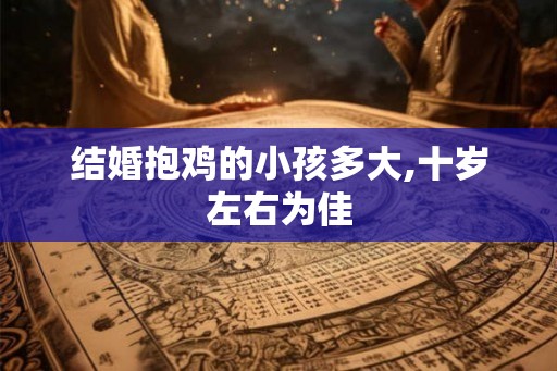 结婚抱鸡的小孩多大,十岁左右为佳