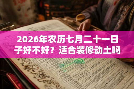 2026年农历七月二十一日子好不好？适合装修动土吗？