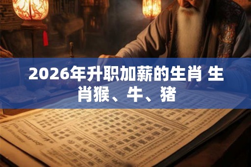 2026年升职加薪的生肖 生肖猴、牛、猪