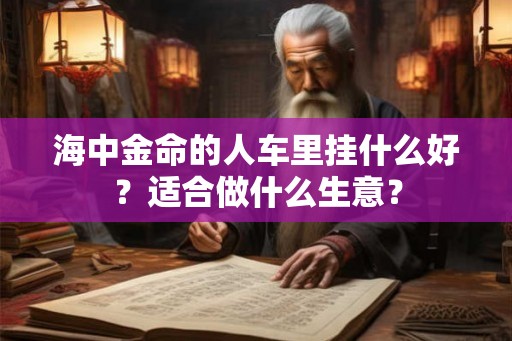 海中金命的人车里挂什么好？适合做什么生意？