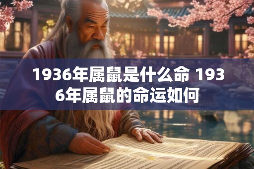 1936年属鼠是什么命 1936年属鼠的命运如何 1936年属鼠是什么命 1936年属鼠的命运如何
