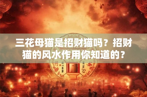 三花母猫是招财猫吗？招财猫的风水作用你知道的？