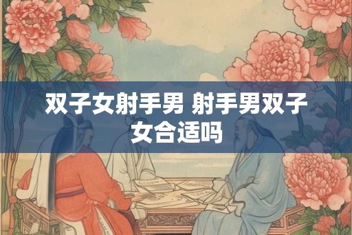双子女射手男 射手男双子女合适吗