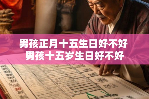 男孩正月十五生日好不好 男孩十五岁生日好不好