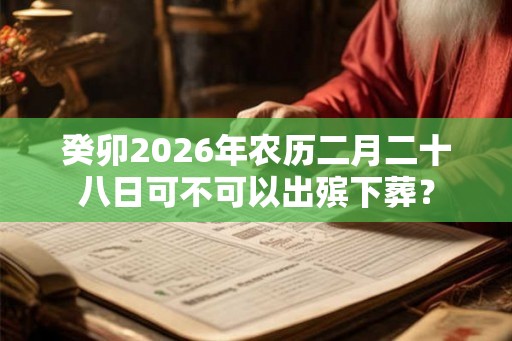 癸卯2026年农历二月二十八日可不可以出殡下葬？
