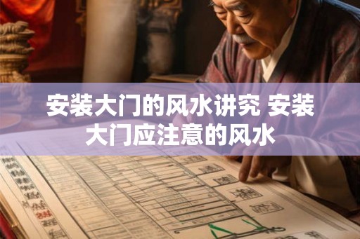 安装大门的风水讲究 安装大门应注意的风水