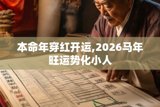 本命年穿红开运,2026马年旺运势化小人