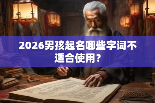 2026男孩起名哪些字词不适合使用？