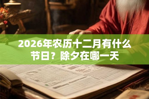 2026年农历十二月有什么节日？除夕在哪一天
